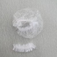 PE plastic transparent ear cover disposable shower ear cap with machine made