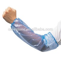 blue disposable waterproof PE sleeve cover